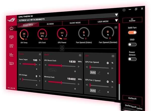 GPU Tweak III(华硕显卡超频工具)v1.8.1.2官方版