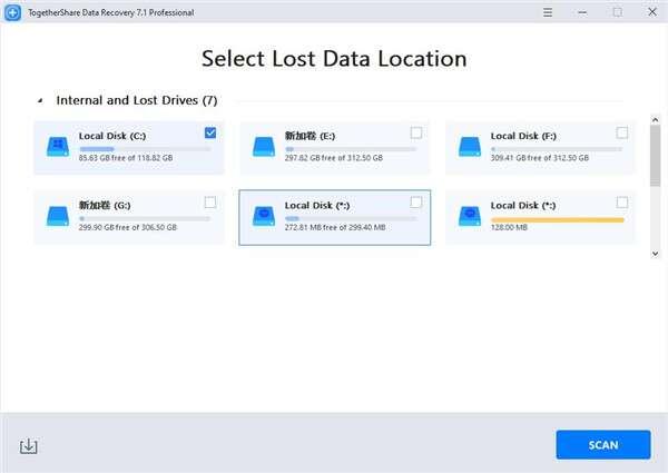 TogetherShare Data Recovery(数据恢复软件)绿色版 7.4官方版 TogetherShare Data Recovery(数据恢复软件)绿色版 7.4官方版