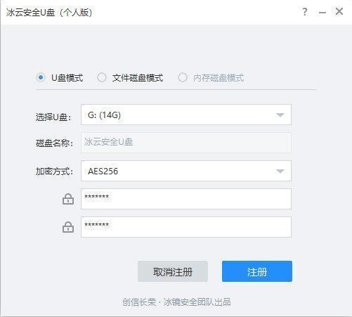 冰云安全U盘 1.0 个人版