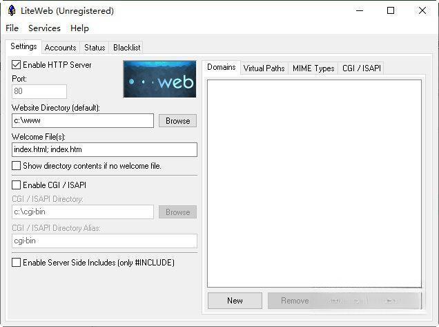 LiteWeb(Web服务器管理软件) v2.82 官方版 LiteWeb(Web服务器管理软件) v2.82 官方版