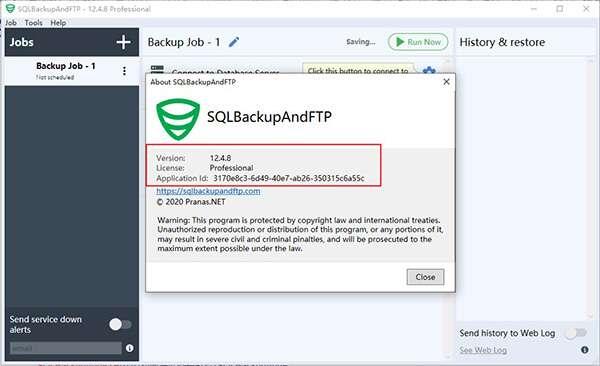 SQLBackupAndFTP(数据库备份软件)免费版 12.7.19官方版