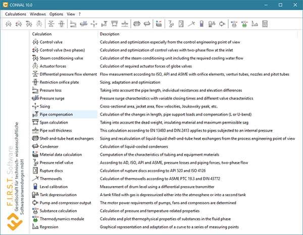 Conval 10(阀门选型计算器)官方版 10.5.1 最新版 Conval 10(阀门选型计算器)官方版 10.5.1 最新版