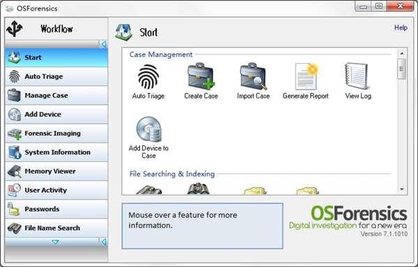 OSForensics(数据恢复取证软件)官方版 7.1.1010.0 最新版 OSForensics(数据恢复取证软件)官方版 7.1.1010.0 最新版