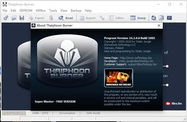 Thaiphoon Burner(内存检测软件)v17.4.1.2 Thaiphoon Burner(内存检测软件)v17.4.1.2