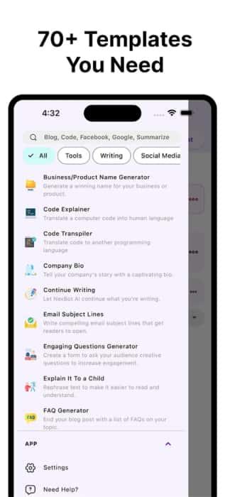 人工智能作家助手NexBot手机版v1.7.2安卓版 人工智能作家助手NexBot手机版v1.7.2安卓版