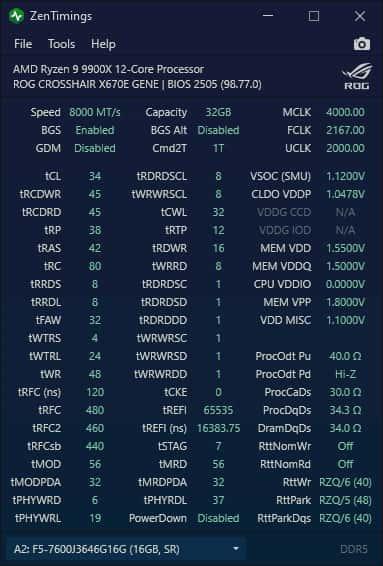 ZenTimings(内存监控程序)v1.35绿色版 ZenTimings(内存监控程序)v1.35绿色版