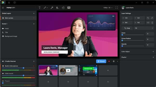 Manycam(多摄像头控制软件)v9.0.0.16最新版 Manycam(多摄像头控制软件)v9.0.0.16最新版
